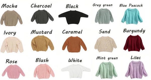 Baby & Kids Oversized Sweaters - PRE-ORDER